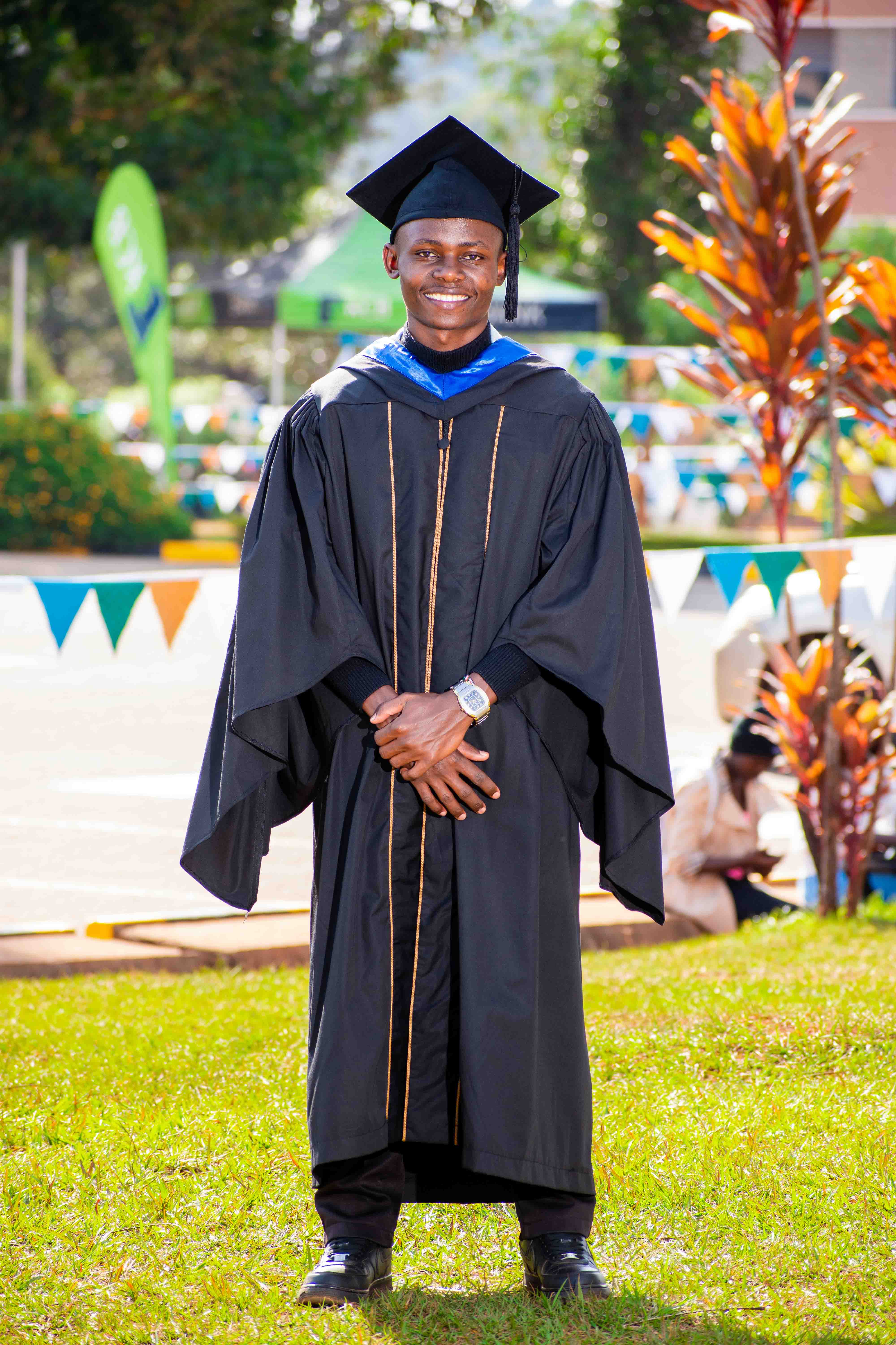 Formal graduation portrait